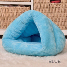Load image into Gallery viewer, 2 Size Puppy Pet Cat Dog Soft Warm Nest Kennel Bed Cave House Sleeping Bag Mat Pad Tent S L 5 Colors Pets Winter Warm Cozy Beds