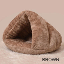 Load image into Gallery viewer, 2 Size Puppy Pet Cat Dog Soft Warm Nest Kennel Bed Cave House Sleeping Bag Mat Pad Tent S L 5 Colors Pets Winter Warm Cozy Beds